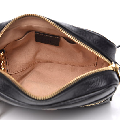 Gucci Calfskin Web Mini Ophidia Shoulder Bag Black 5 of 10
