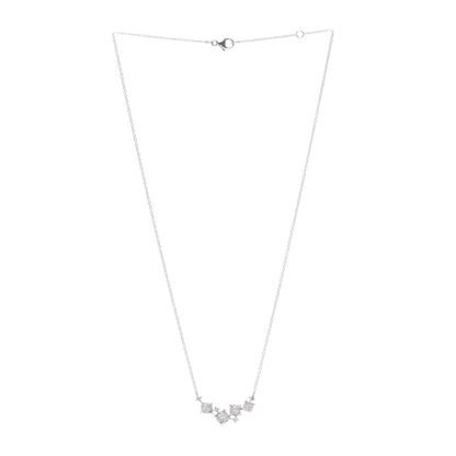 David Yurman 18K White Gold Diamond Precious Chatelaine Necklace 3 of 6