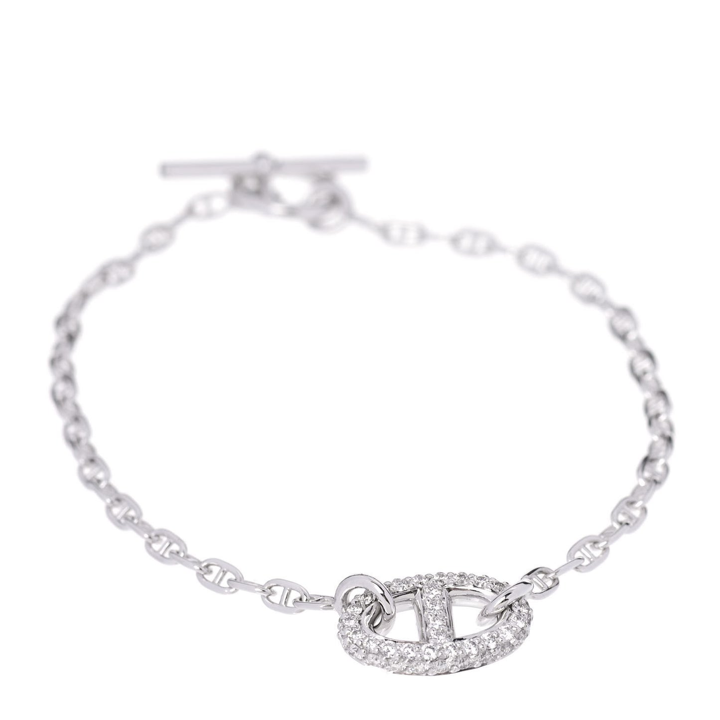18K White Gold Diamond Farandole Bracelet SH