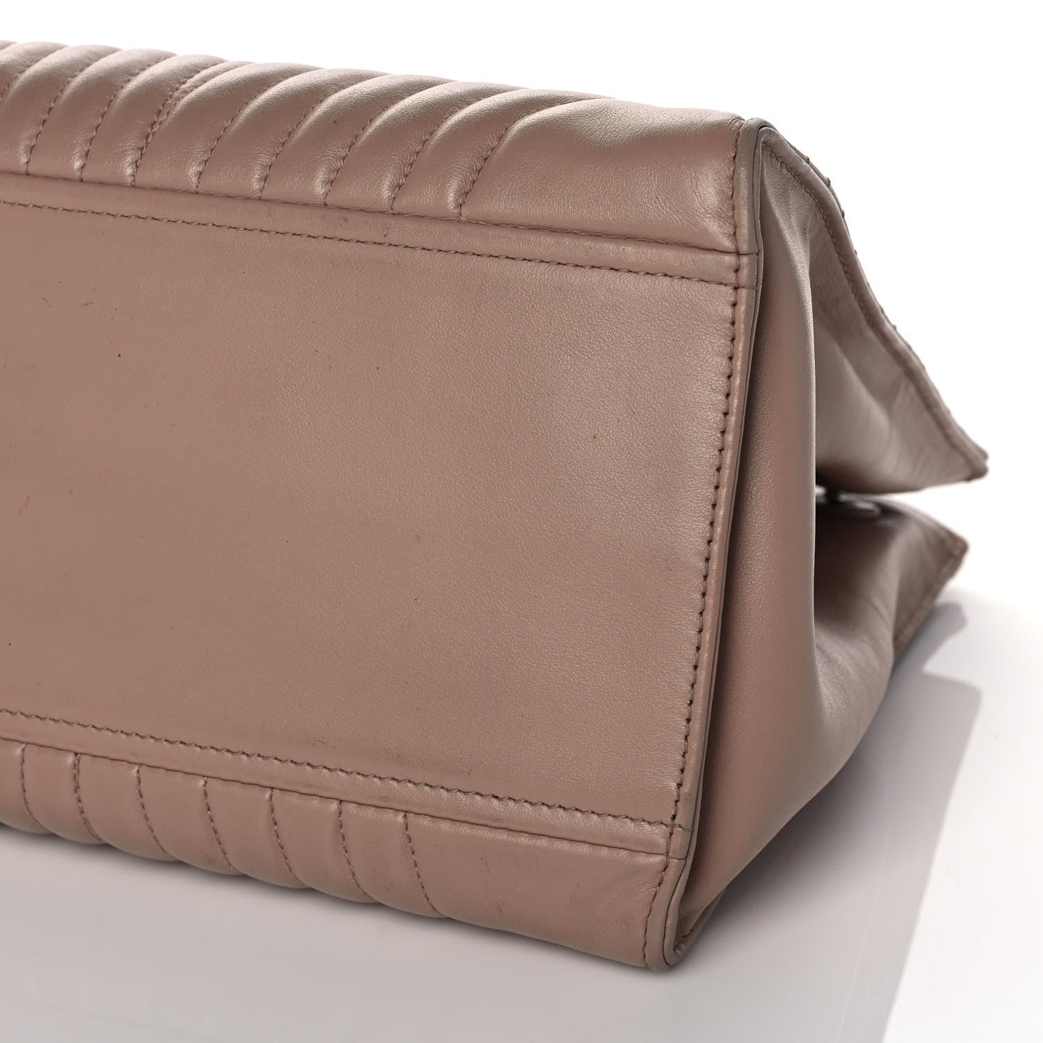 Prada Soft Calfskin Impunture Diagramme Tote Cipria 8 of 10