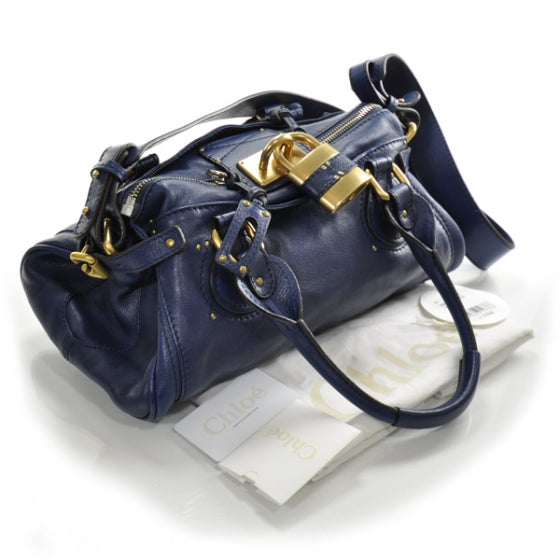 Leather Paddington Cobalt