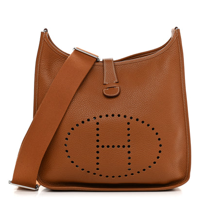Hermes Taurillon Clemence Evelyne III GM Gold 1 of 10