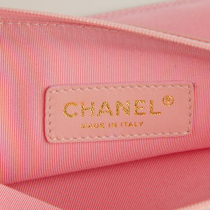 Chanel Vinyl Patent CC Logo Beach Tote Pink 6 of 8