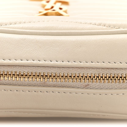 Saint Laurent Calfskin Matelasse Monogram Mini Lou Camera Bag Crema Soft 14 of 14