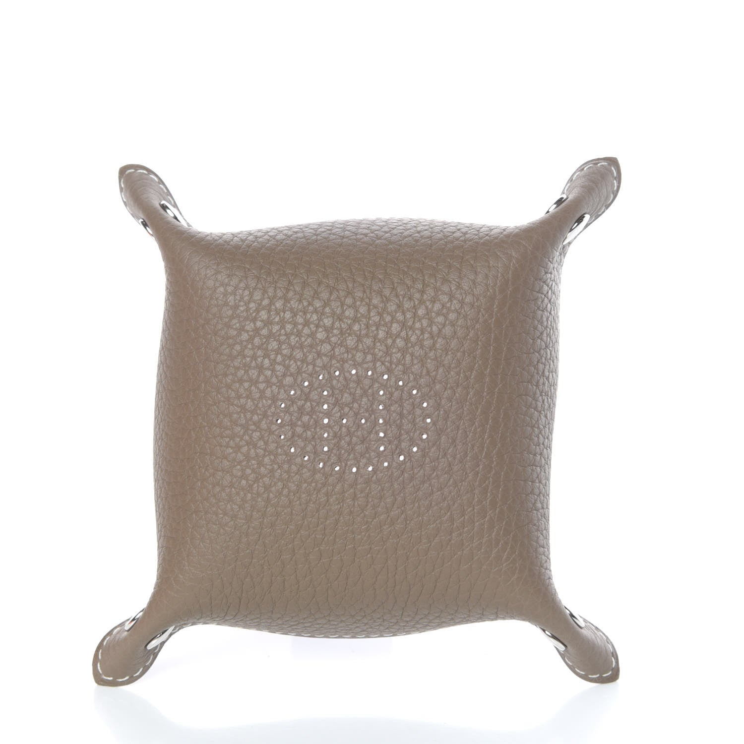 Hermes Taurillon Clemence Mises et Relances Change Tray Etoupe 4 of 8