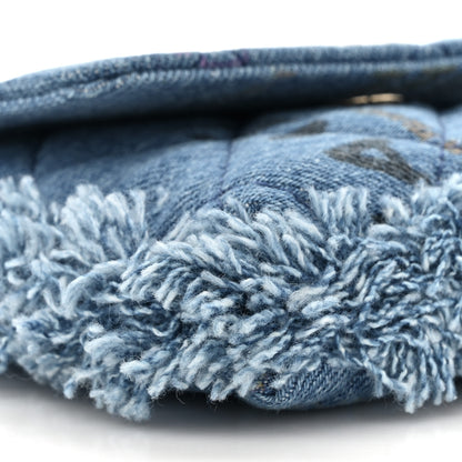 Chanel Denim Quilted Denim Mood Clutch With Chain Blue Multicolor 10 of 11