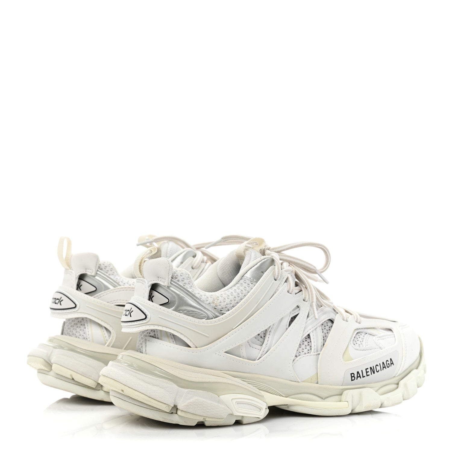 Balenciaga Mesh Nylon Womens Track Sneakers 38 White 4 of 8