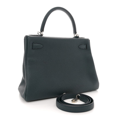 Hermes Togo Kelly Retourne 28 Vert Rousseau 3 of 12