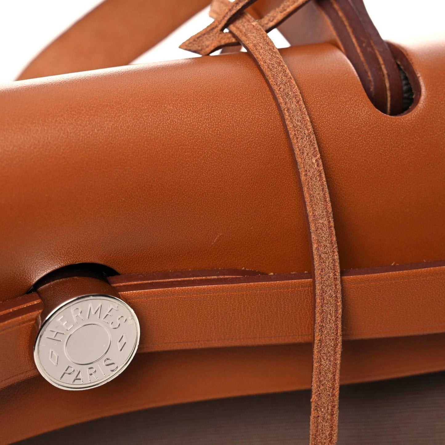Vache Hunter Toile Herbag Zip 31 PM Etoupe Dune Fauve