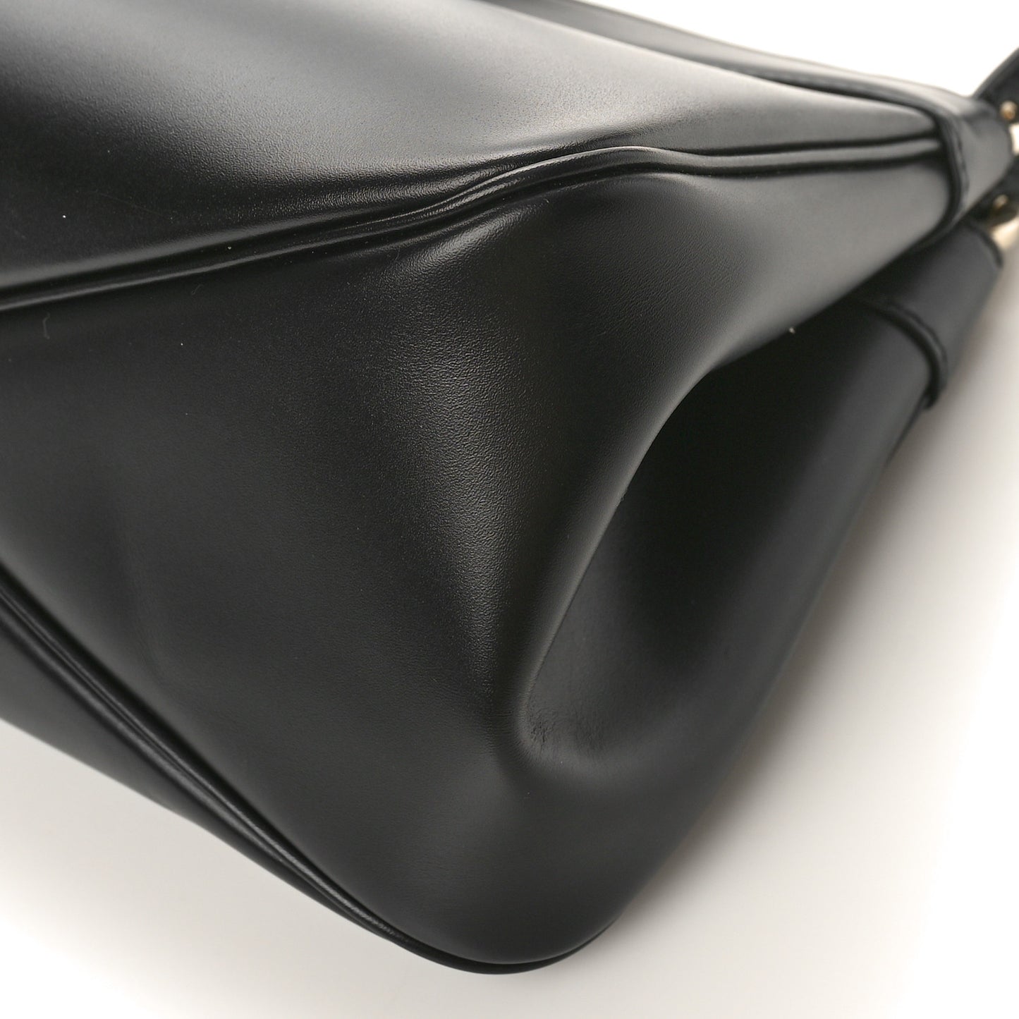 Calfskin Medium Key Shoulder Bag Black