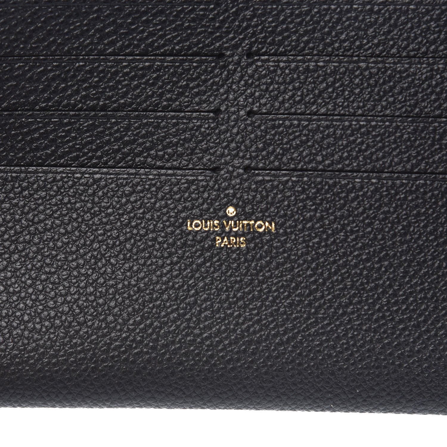 Louis Vuitton Calfskin Felicie Chain Wallet Card Holder Insert Black 6 of 6
