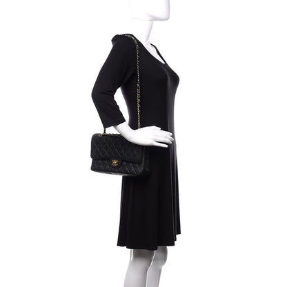 Chanel Caviar Quilted Medium Double Flap Black 2 of 14