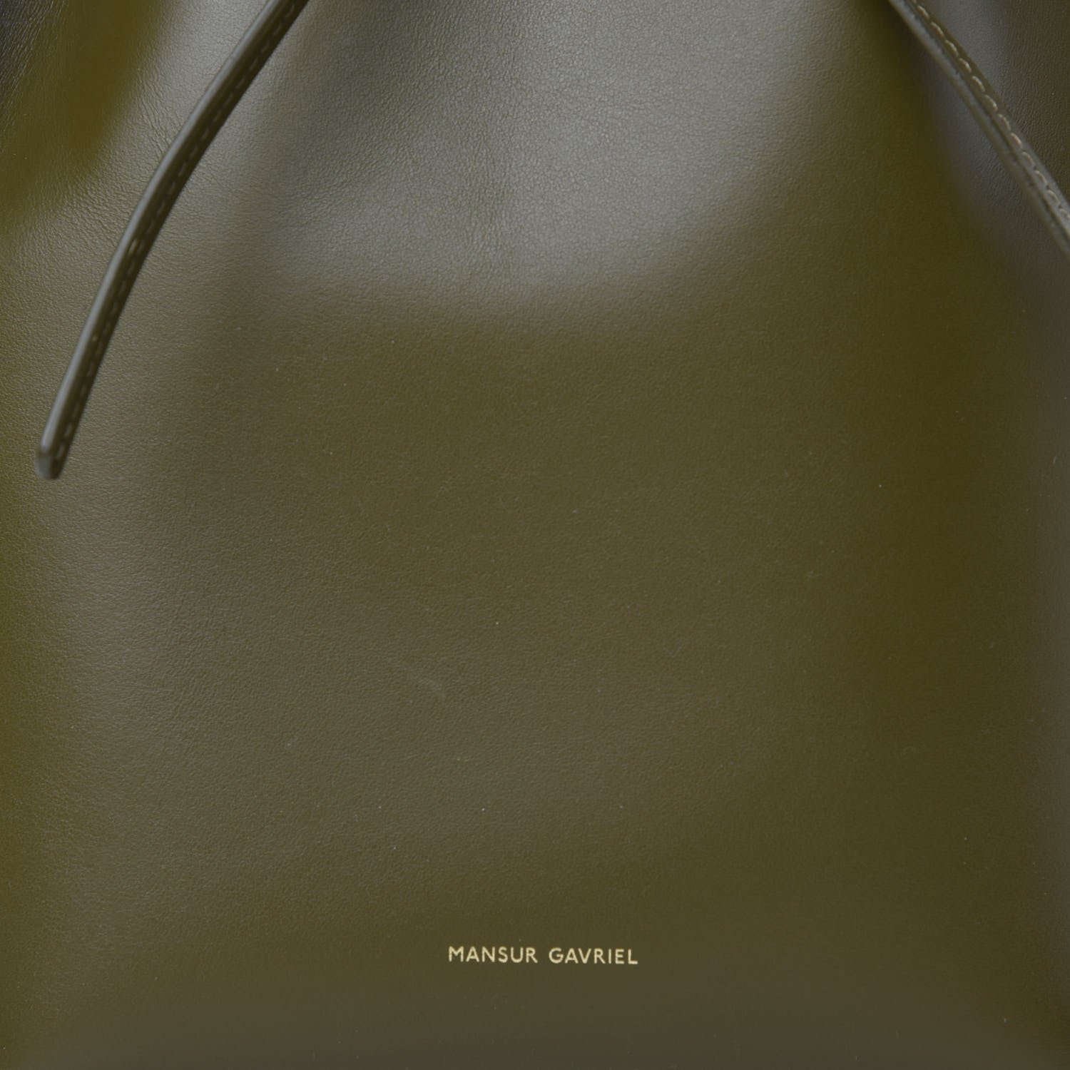 Mansur Gavriel Calfskin Mini Bucket Bag Olive 10 of 11