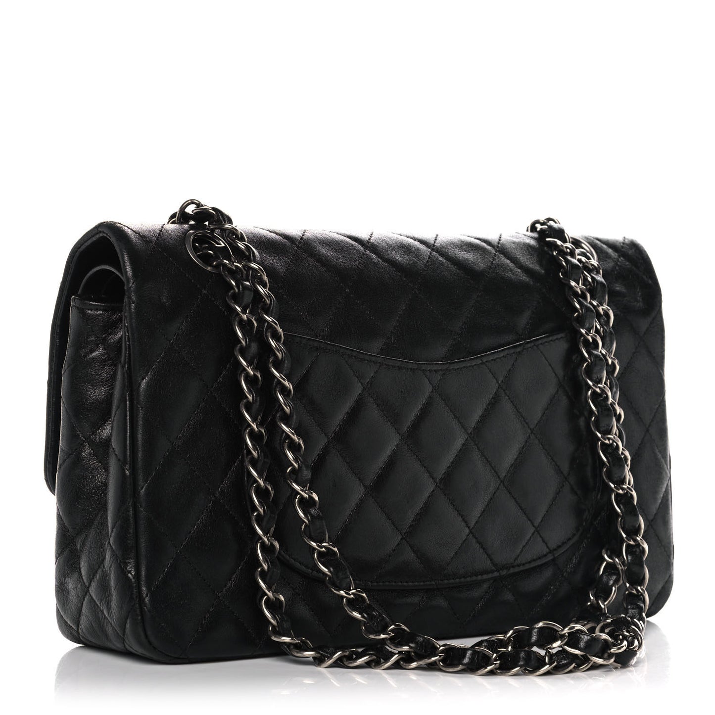 Lambskin Quilted Medium Hybrid Reissue Flap Black