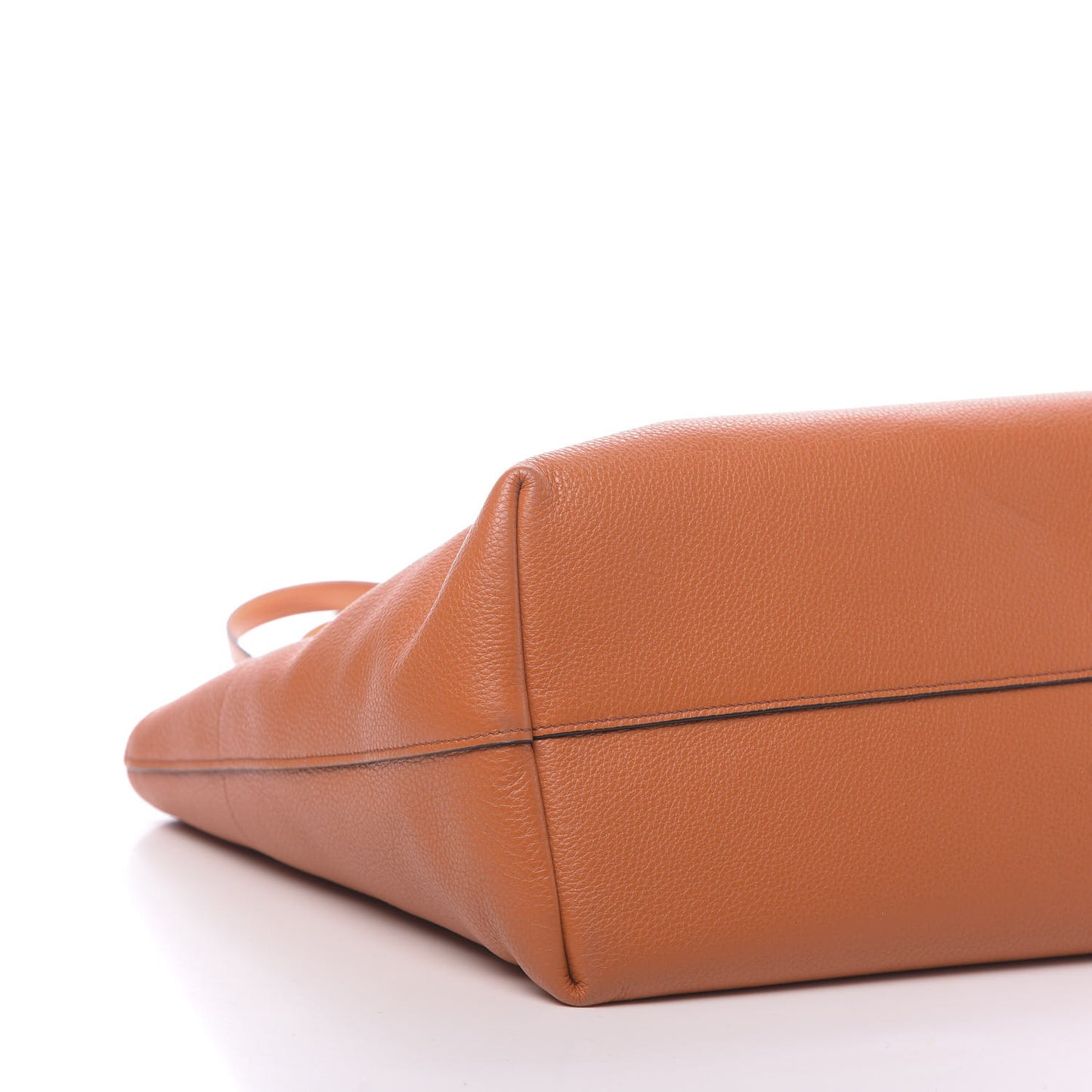 Vitello Phenix Zip Shopping Tote Papaya
