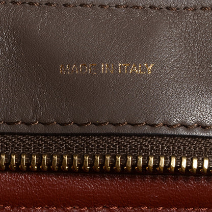 Celine Calfskin Suede Large Tri-Color Trapeze Terracotta 7 of 9