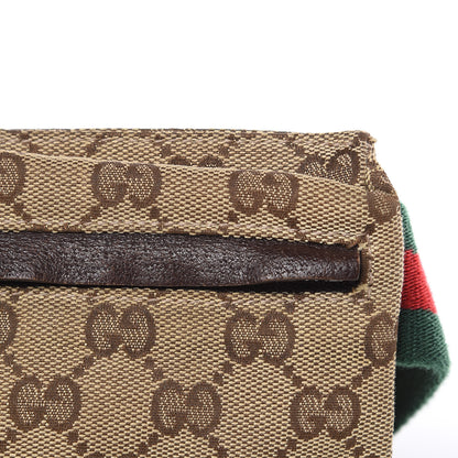 Gucci GG Plus Monogram Web Double Pocket Belt Bag Dark Brown 11 of 11