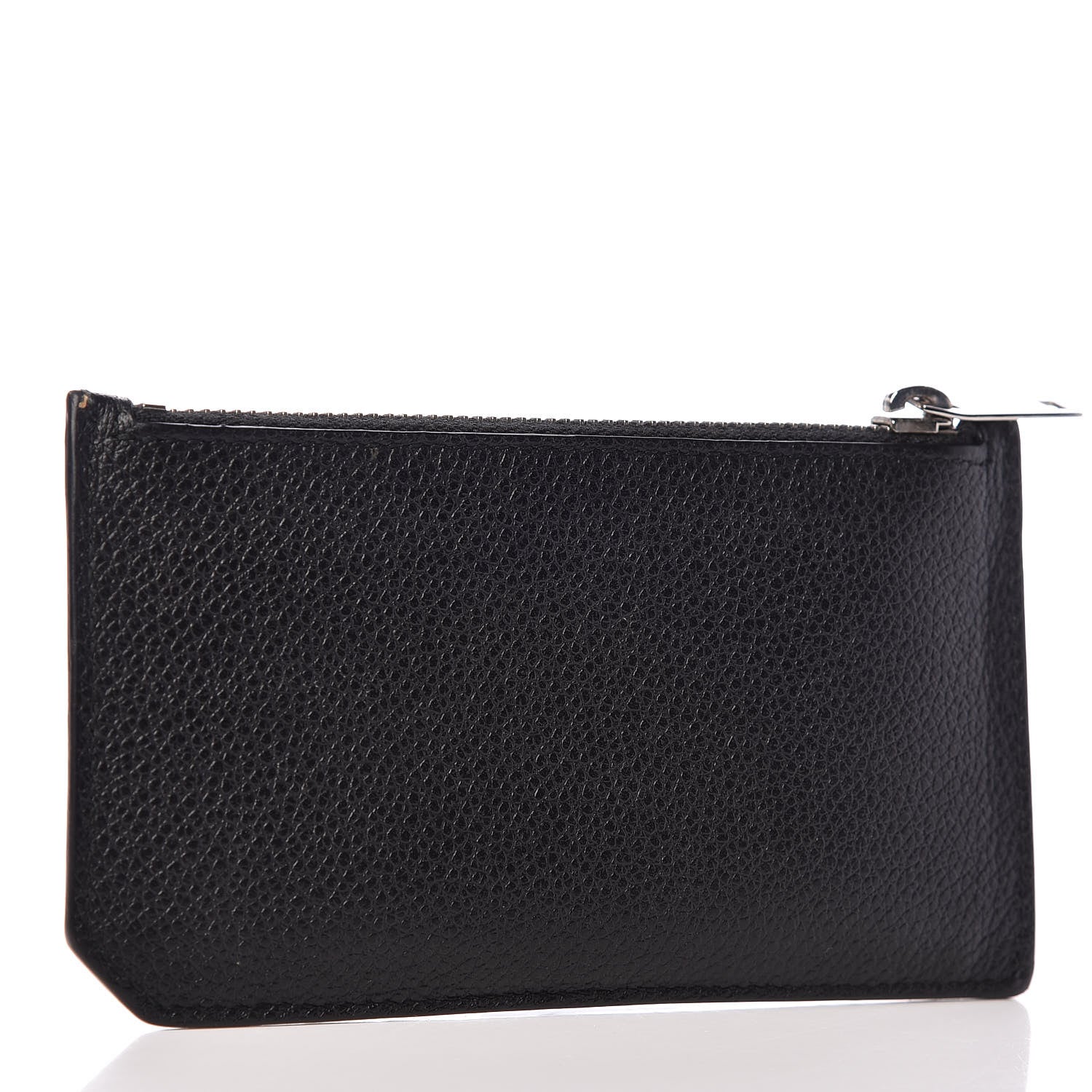 Saint Laurent Grained Calfskin 5 Fragments Zip Pouch Card Holder Black 3 of 6