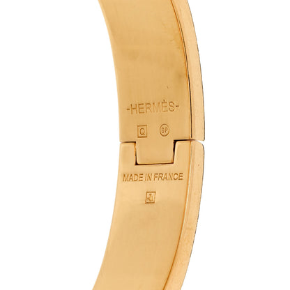 Hermes Enamel Narrow Clic Clac H Bracelet PM Marron Glace 4 of 5