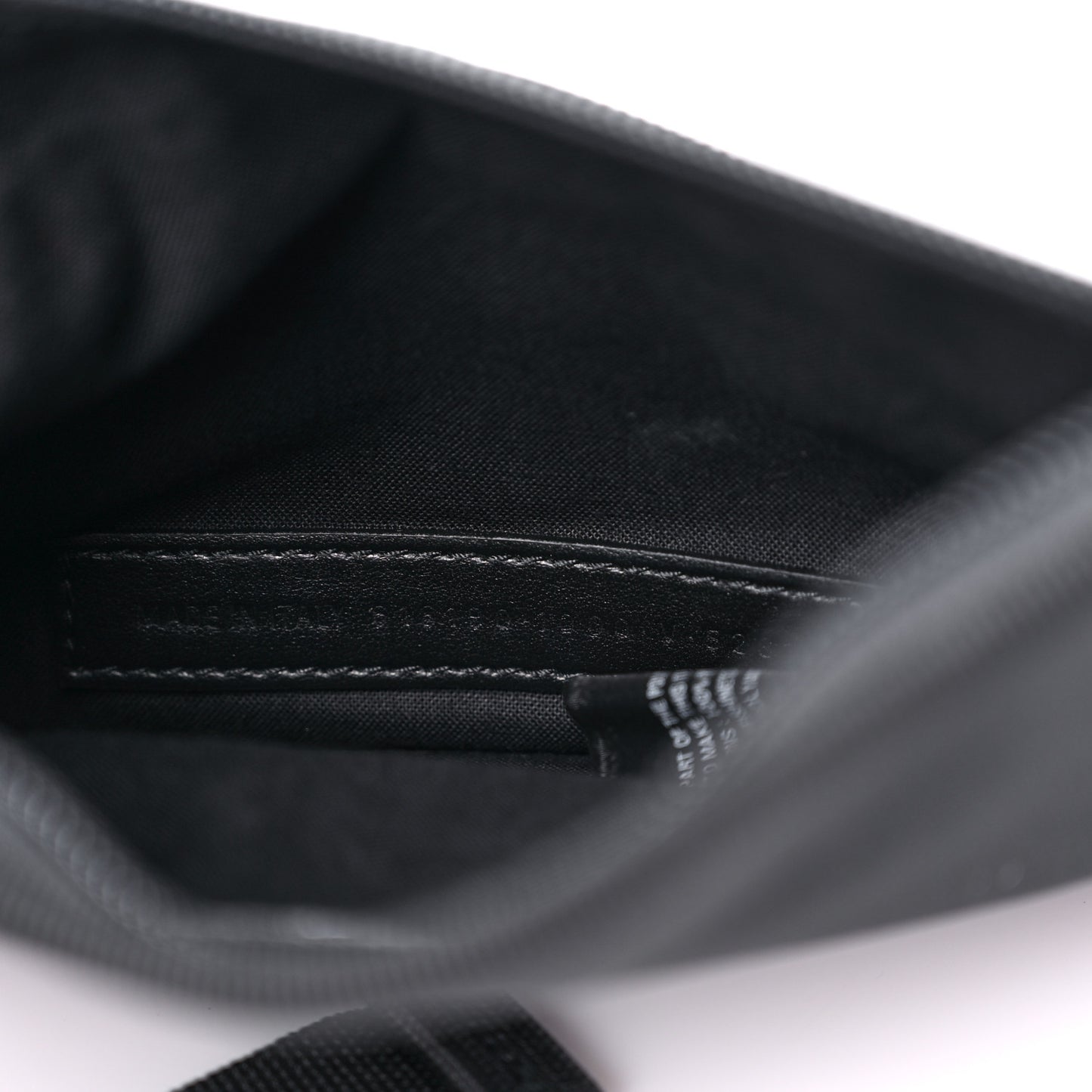 Sustainable Casual Nylon Weekend Belt Wallet Black