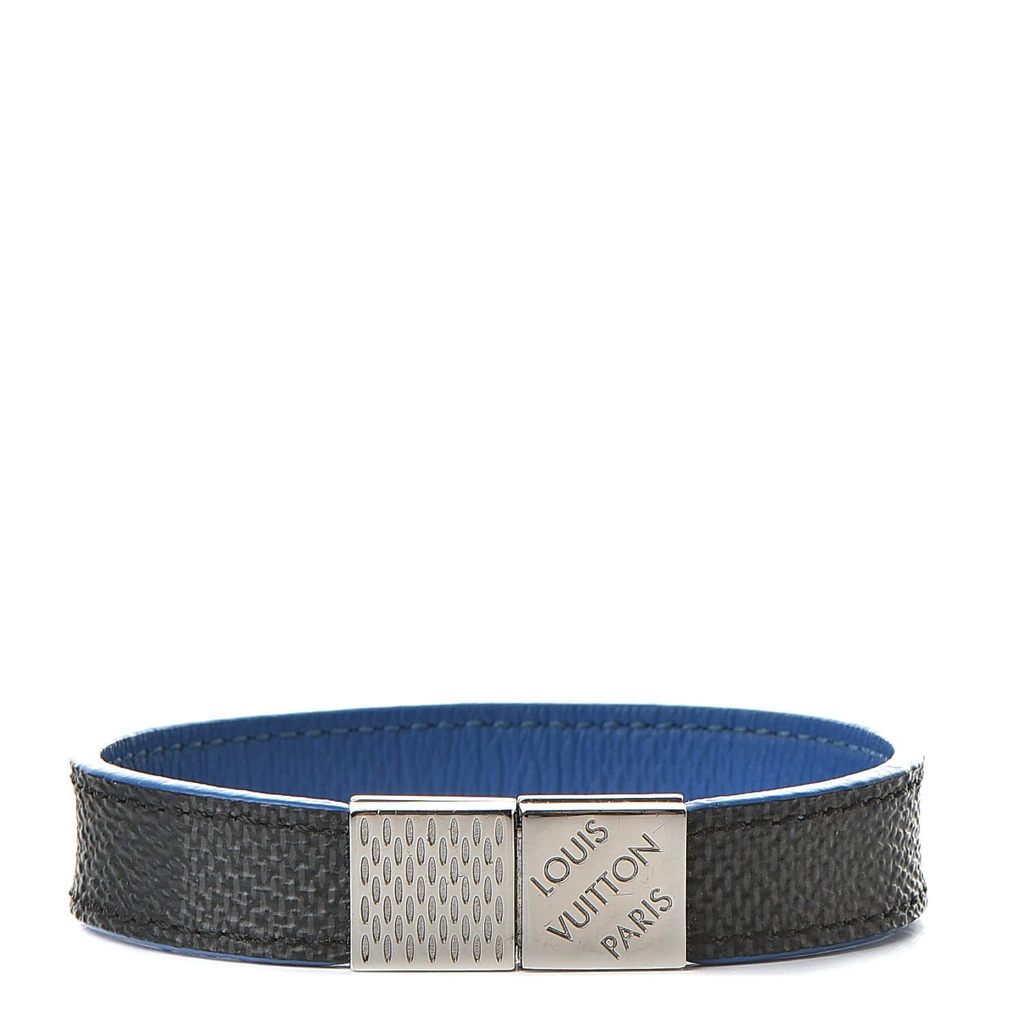 Damier Graphite Pull It Bracelet Blue