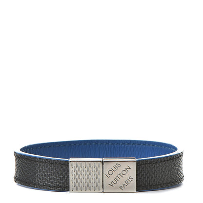 Louis Vuitton Damier Graphite Pull It Bracelet Blue 1 of 6