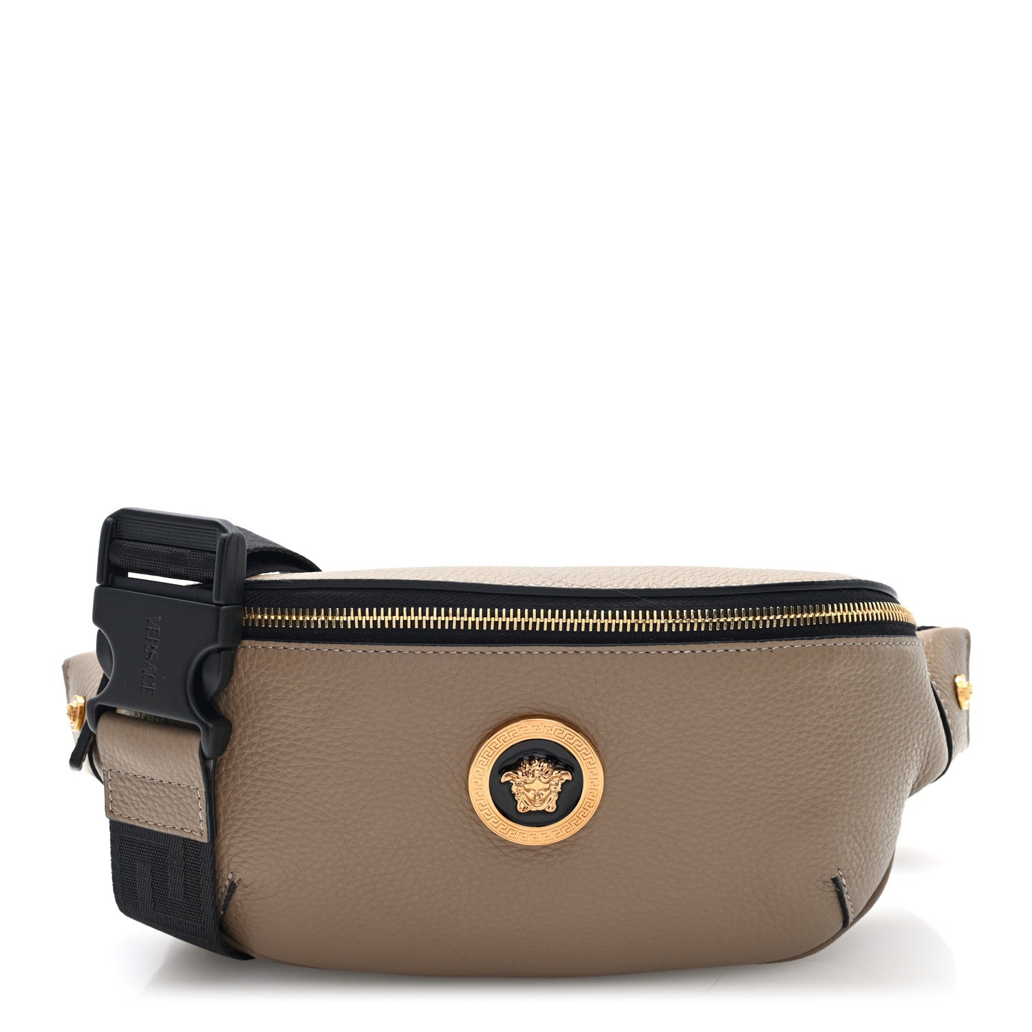Versace Grained Calfskin Vanitas Medea Belt Bag Taupe 1 of 10