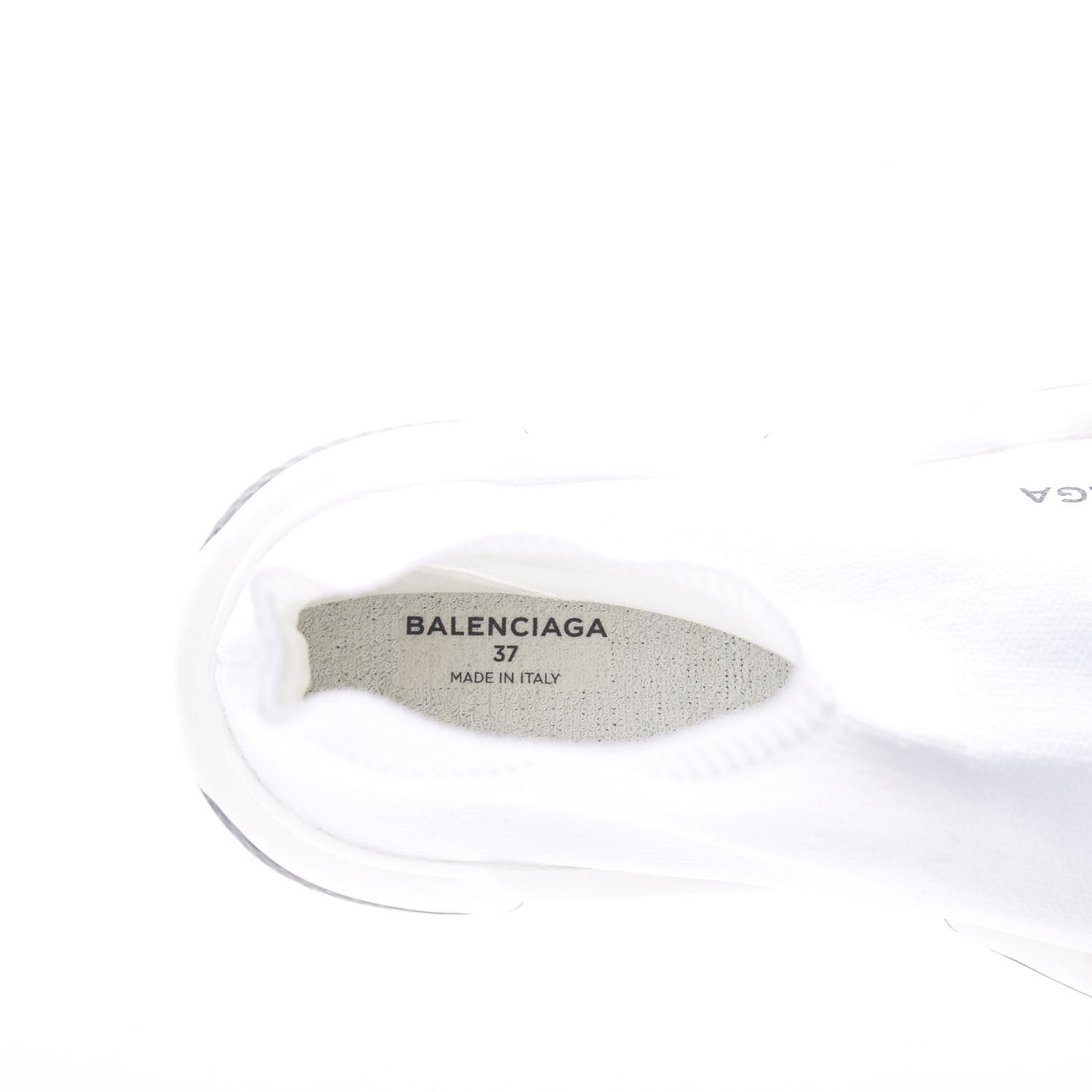 Neoprene Knit Womens Speed Sneakers 37 White Black