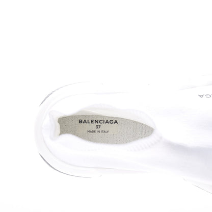 Balenciaga Neoprene Knit Womens Speed Sneakers 37 White Black 7 of 9