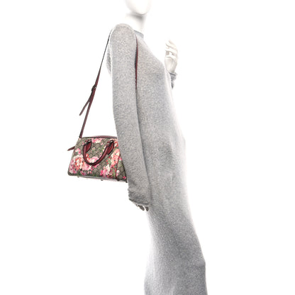 Gucci GG Supreme Monogram Blooms Small Boston Beige Multicolor Dry Rose 2 of 11