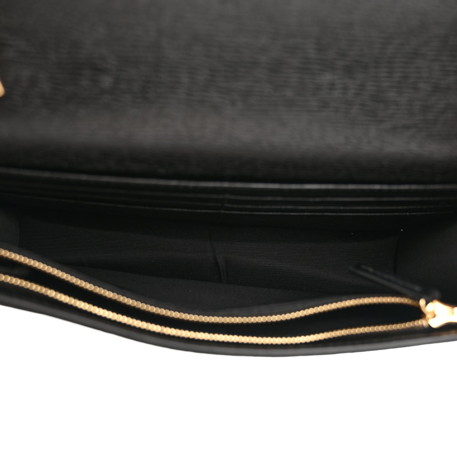 Gucci Calfskin Script Logo Wallet On Chain Black 5 of 10