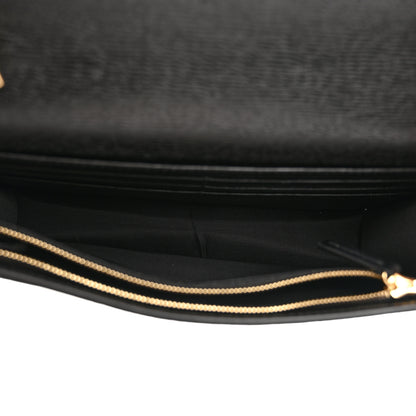 Gucci Calfskin Script Logo Wallet On Chain Black 5 of 10
