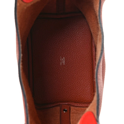 Hermes Taurillon Clemence Swift Eclat Picotin Lock 18 PM Cuivre Capucine 5 of 9