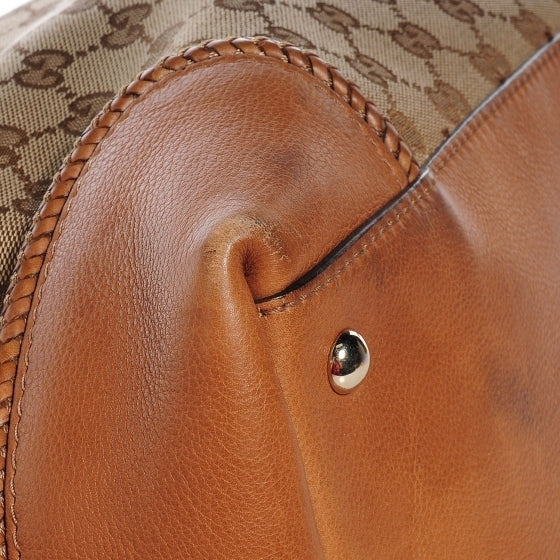 Gucci Monogram Medium Marrakech Tote Tan 8 of 8