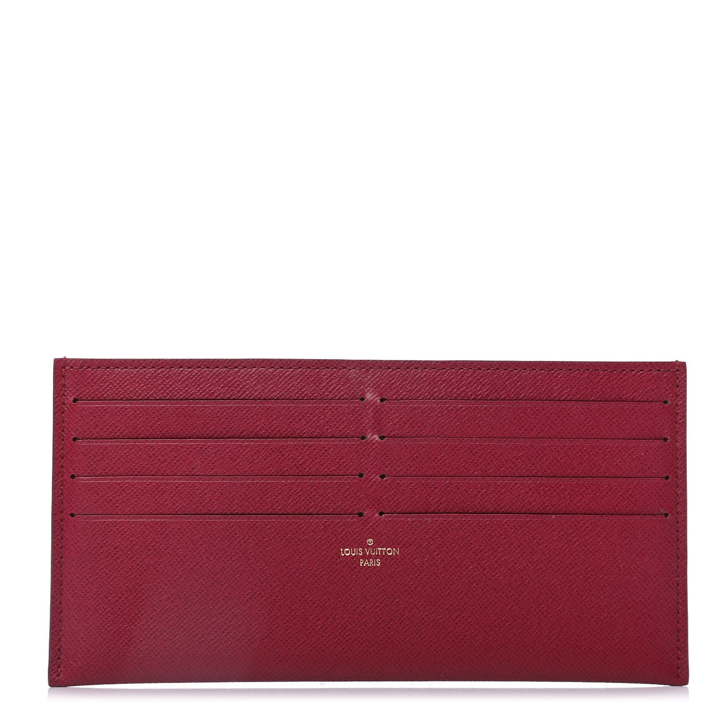 Calfskin Felicie Card Holder Insert Fuchsia