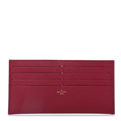 Louis Vuitton Calfskin Felicie Card Holder Insert Fuchsia 1 of 4