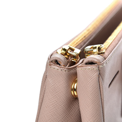 Prada Saffiano Medium Galleria Double Zip Tote Cammeo 15 of 17