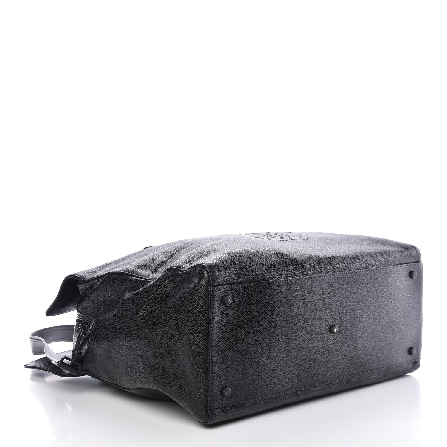 Chanel Caviar Large CC Shoulder Bag Black 4 of 9