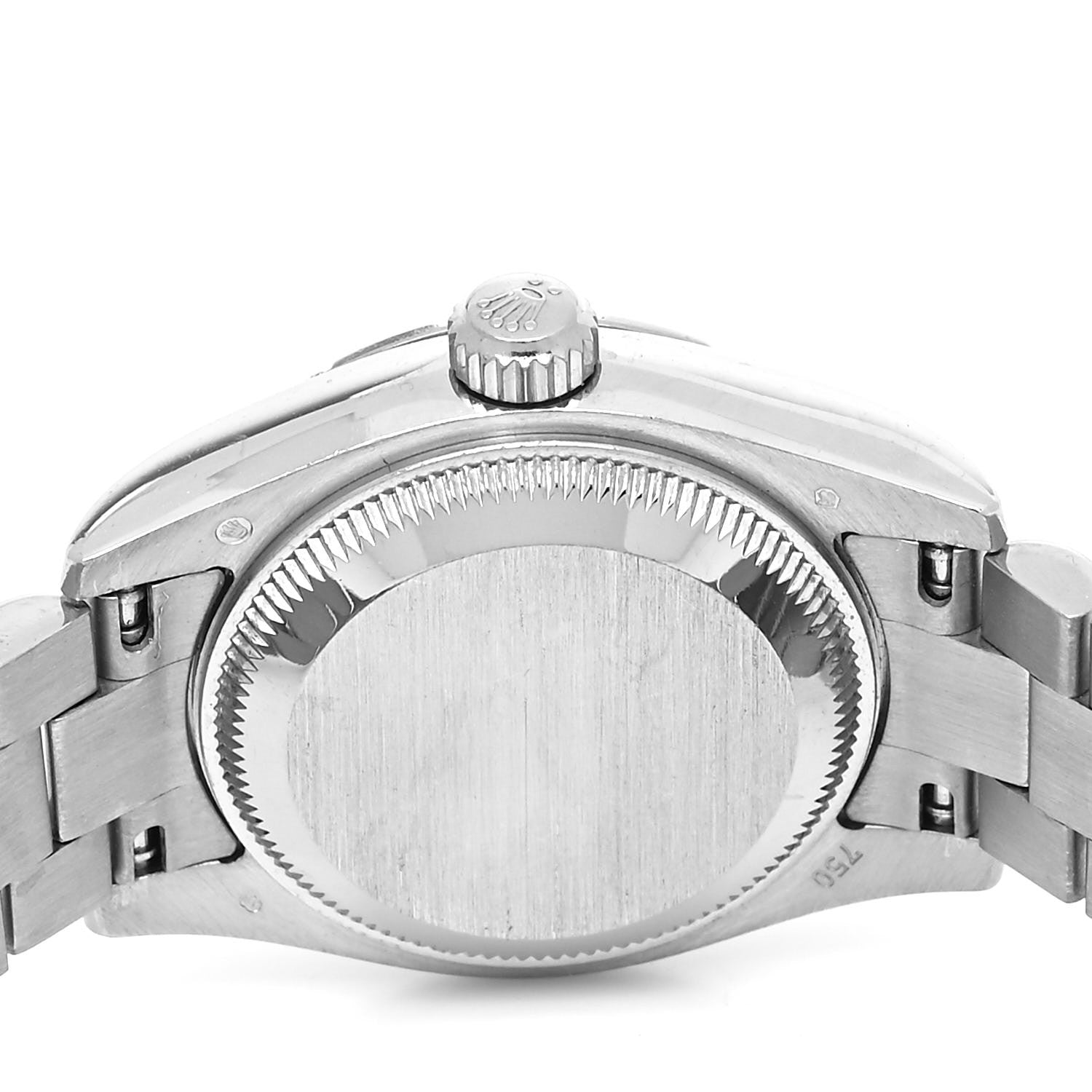 Rolex 18K White Gold Diamond 26mm Oyster Perpetual Datejust President Watch White Roman 179369 4 of 4