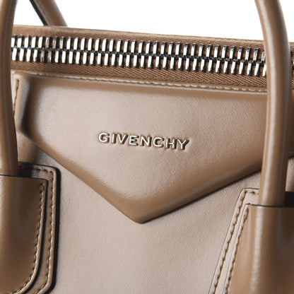 Givenchy Shiny Lord Calfskin Medium Antigona Dark Beige 9 of 9