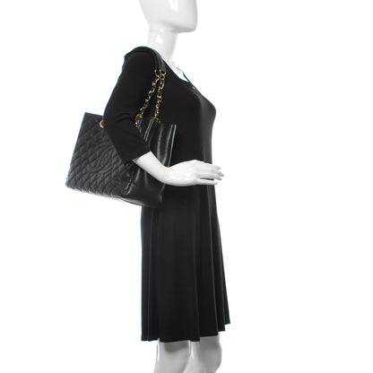 Chanel Caviar Quilted Grand Shopping Tote GST Black 2 of 13