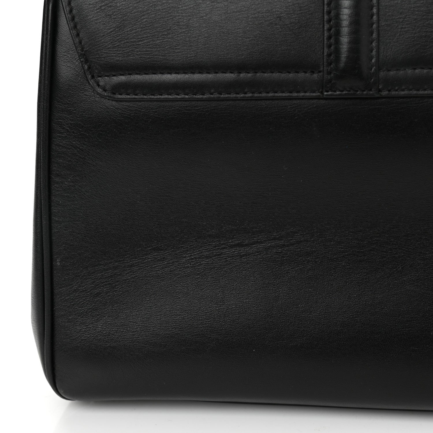 Celine Satinated Calfskin Small 16 Top Handle Bag Black 13 of 16