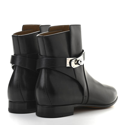 Hermes Calfskin Neo Low Boots 38 Black 4 of 8