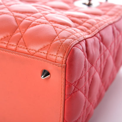 Christian Dior Lambskin Cannage Medium Tri-Color Lady Dior Pink 13 of 13
