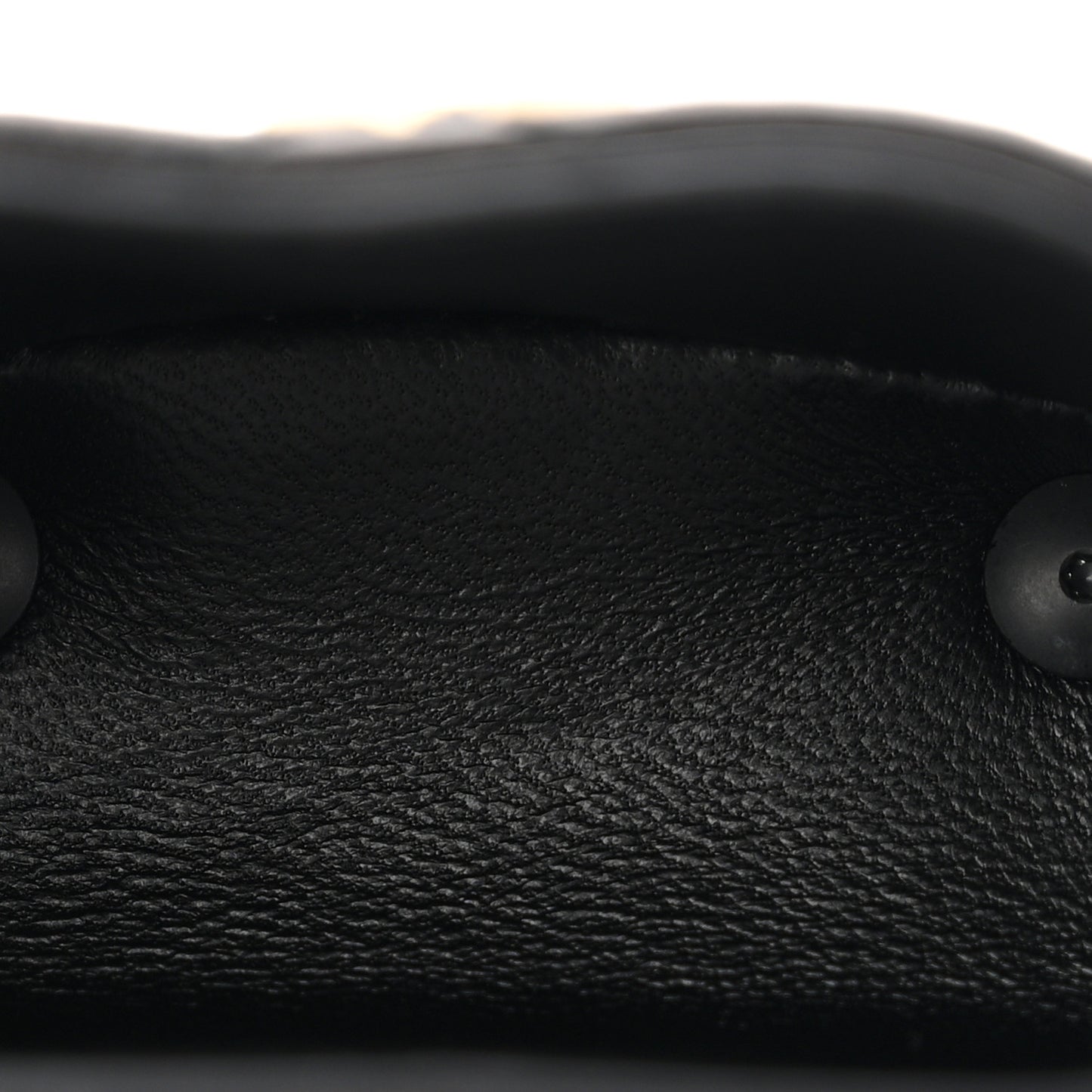 Lambskin Matelasse Monogram June Box Bag Charm Black