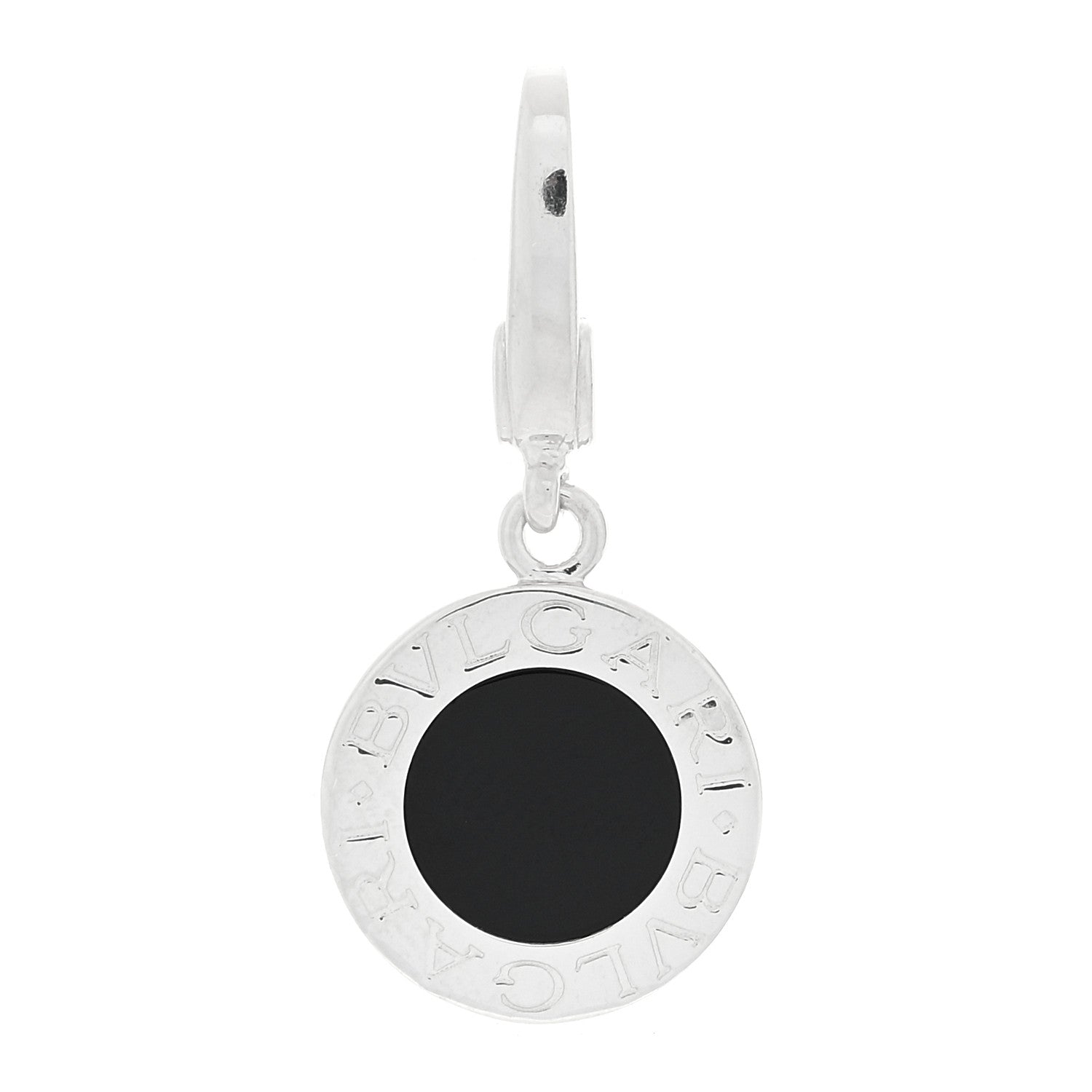 Bulgari 18K White Gold Black Onyx BVLGARI BVLGARI Charm Pendant 1 of 3