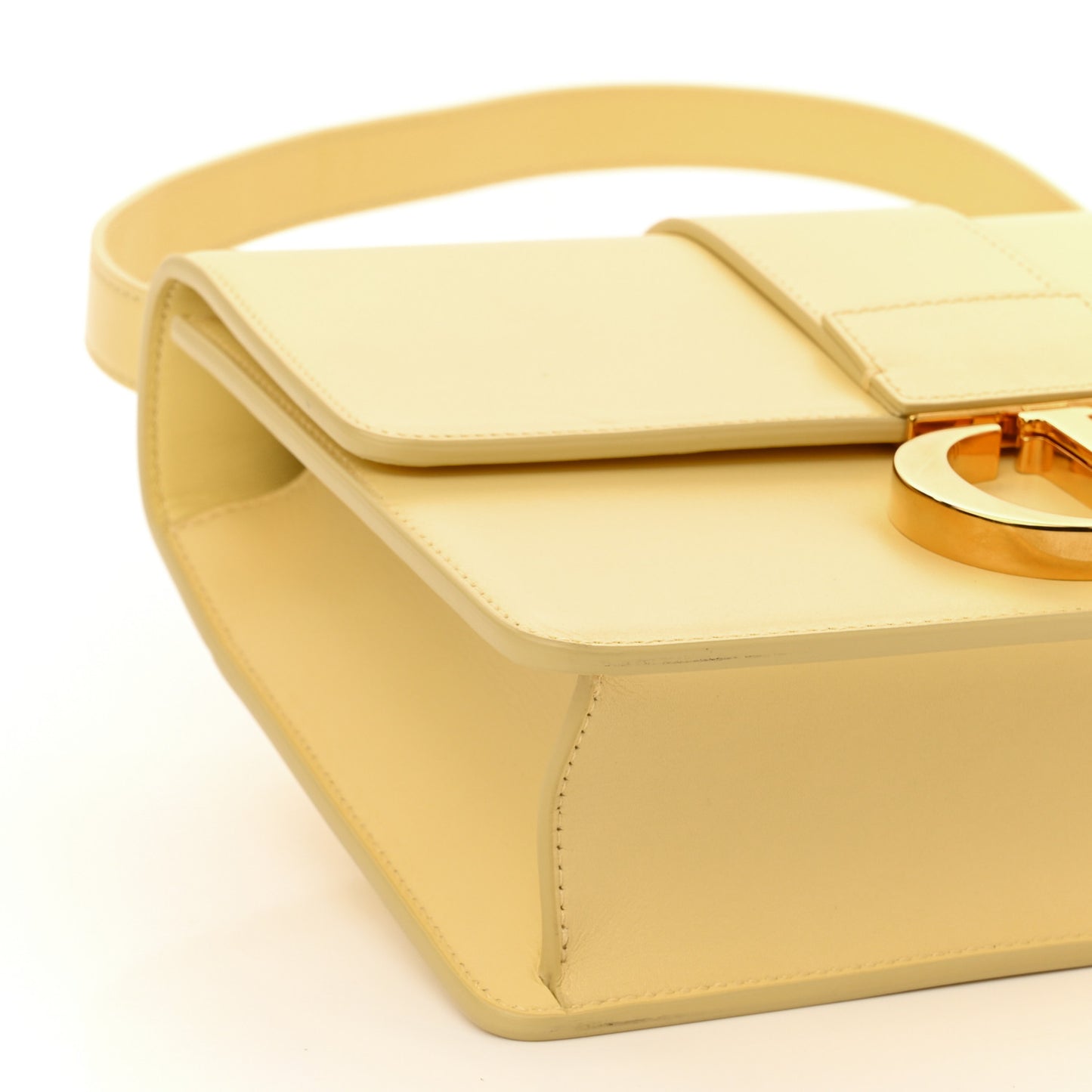 Calfskin 30 Montaigne Flap Bag Yellow