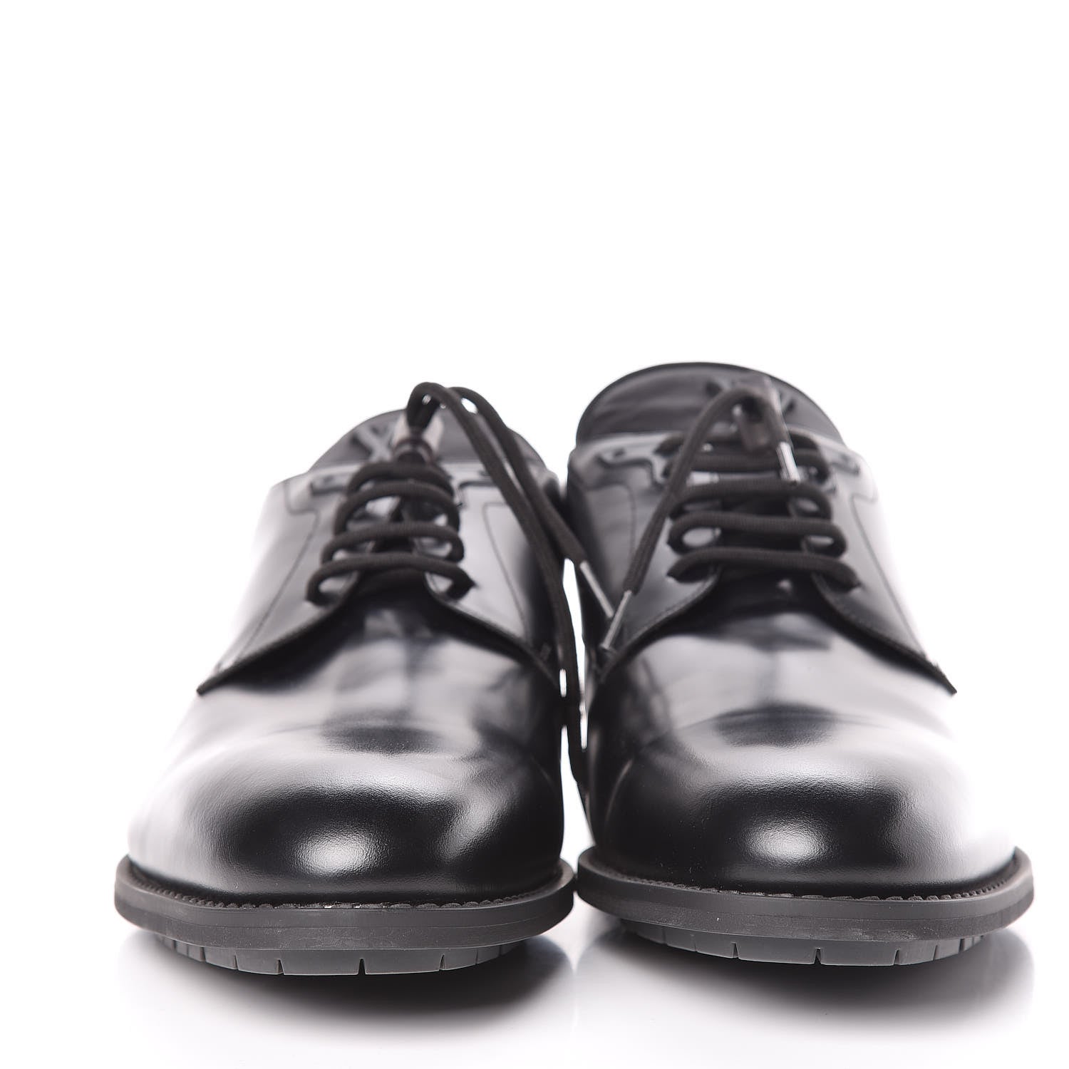 Louis Vuitton Lambskin Mens Derby Shoes 11.5 Black 2 of 11