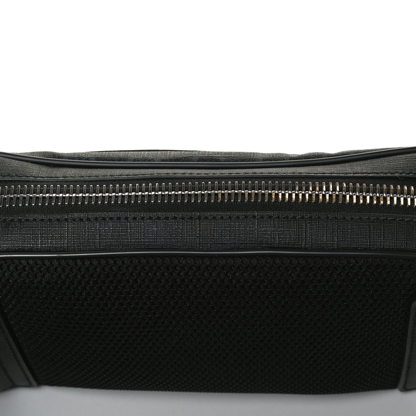 Soft GG Supreme Monogram Web Belt Bag Black Grey