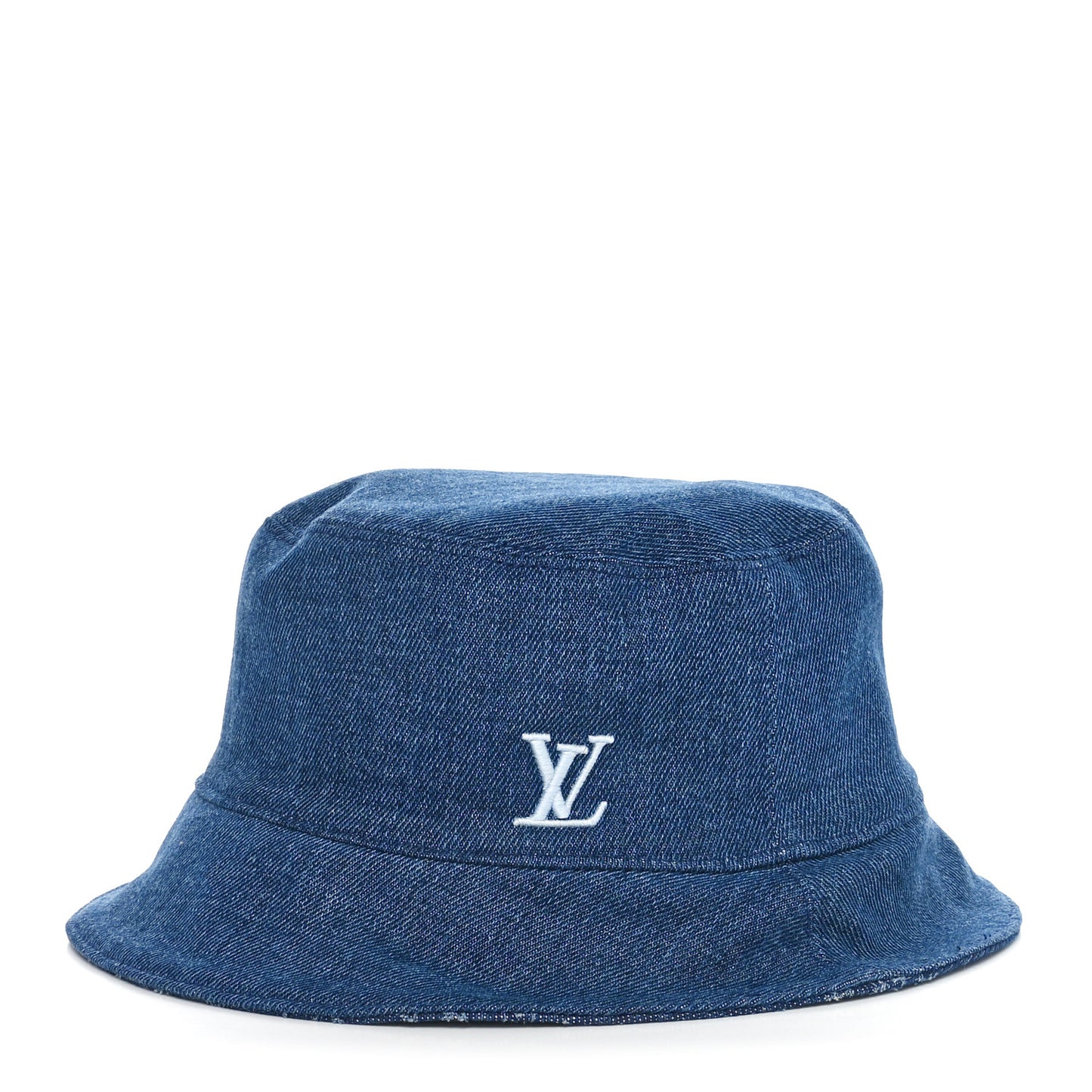 Monogram Denim Reversible Everyday Bucket Hat M Blue